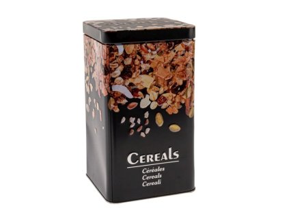 dóza plech. 10x10x17,5cm, CEREALS, na cereálie