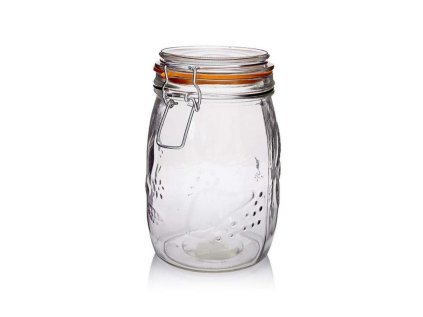 dóza 1,00l d10,5x17cm, vlis ovoce, patentní, sklo