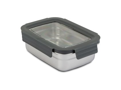 dóza 0,90l MISTY 19,3x14x 6,3cm, patent., NR/víko okénko, plast