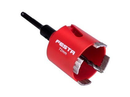 Korunka vrtací diamantová FESTA 72mm segmentová se stopkou SDS+ /M16