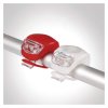 LED přední + zadní svítilna na kolo P3921 na 2× CR2032, 10 lm