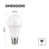LED žárovka Classic A60 / E27 / 10,7 W (75 W) / 1 060 lm / teplá bílá