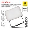 LED reflektor TAMBO 10,5W, černý, neutrální bílá