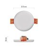 LED vestavné svítidlo VIXXO, kruhové, bílé, 6W neut. bíla, IP65