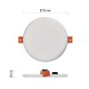 LED vestavné svítidlo VIXXO, kruhové, bílé, 10W neutr. b., IP65