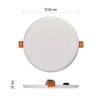 LED vestavné svítidlo VIXXO, kruhové, bílé, 13,5W neutr. b., IP65