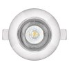 LED bodové svítidlo SIMMI stříbrné, kruh 5W teplá bílá