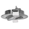 LED bodové svítidlo SIMMI stříbrné, kruh 5W teplá bílá