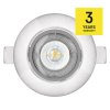 LED bodové svítidlo SIMMI stříbrné, kruh 5W teplá bílá