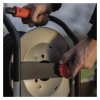 Venkovní prodlužovací kabel na bubnu 50 m / 4 zásuvky / černý / guma / 230 V / 1,5 mm2