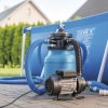 Venkovní prodlužovací kabel na bubnu 50 m / 4 zásuvky / černý / guma / 230 V / 1,5 mm2