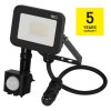 LED reflektor INOVO s pohybovým čidlem, 10W, antracit, neutrální bílá