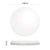 LED přisazené svítidlo TORI, kruhové bílé 36W neutrální b., IP54