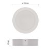 LED přisazené svítidlo RUBIC, kruhové, 18W neutrální bílá