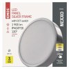 LED přisazené svítidlo NEXXO, kruhové, stříbrné, 21W, se změnou CCT