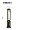 COB LED + LED pracovní svítilna P4525,500 lm,Li-Ion 2000 mAh