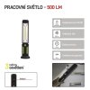 COB LED + LED pracovní svítilna P4525,500 lm,Li-Ion 2000 mAh