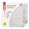 LED vestavné svítidlo VIXXO, kruhové, bílé, 19W neutr. b., IP65