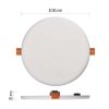 LED vestavné svítidlo VIXXO, kruhové, bílé, 19W neutr. b., IP65