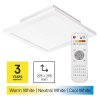 LED přisazené svítidlo RIVI, čtvercové 20W, stmív. se změnou CCT