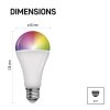 Chytrá LED žárovka GoSmart A65 / E27 / 14 W (94 W) / 1 400 lm / RGB / stmívatelná / Zigbee