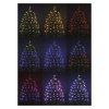 LED vánoční řetěz, 12 m, venkovní i vnitřní, RGB, ovladač, programy, časovač