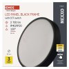 LED přisazené svítidlo NEXXO, kruhové, černé, 28,5W, se změnou CCT