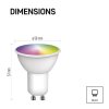 Chytrá LED žárovka GoSmart MR16 / GU10 / 4,8 W (35 W) / 400 lm / RGB / stmívatelná / WiFi