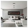 LED přisazené svítidlo NEXXO, čtvercové, černé, 12,5W, se změnou CCT