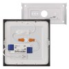 LED přisazené svítidlo NEXXO, čtvercové, černé, 12,5W, se změnou CCT