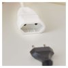 Dvoužilový pohyblivý přívod 3 m / 1 zásuvka / bílý / PVC / 0,75 mm2