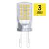LED žárovka Classic JC / G9 / 4 W (40 W) / 470 lm / neutrální bílá