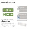 LED Nouzové svítidlo NESSI 3W 3h IP65