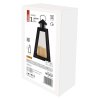 LED lucerna černá, hranatá, 26,5 cm, 3x AAA, vnitřní, vintage