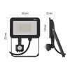LED reflektor INOVO s pohybovým čidlem, 30W, antracit, neutrální bílá