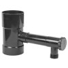 Sběrač / lapač dešťové vody s ventilem - 100 mm grafit IBCLZ1-100-DGY