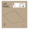LED panel PROFI 60×60, čtvercový vestavný bílý, 40W neutrální bíla, Emergency