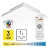 LED přisazené svítidlo IRVI, čtvercové 18W frameless, stmív. se změnou CCT, CRI>95