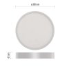 LED přisazené svítidlo NEXXO, kruhové, bílé, 28,5W, se změnou CCT