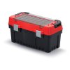 Kufr na nářadí s kov. držadlem a zámky EVO červený 548x274x286 (krabičky)