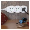 Prodlužovací kabel 3 m / 4 zásuvky / bílý / PVC / 1,5 mm2