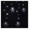LED vánoční závěs – vločky, 135x50 cm, vnitřní, studená bílá