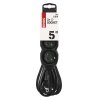 Prodlužovací kabel 5 m / 3 zásuvky / černý / PVC / 1 mm2