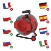 Prodlužovací kabel na bubnu 25 m / 1 zásuvka / červený / PVC / 230 V / 1,5 mm2