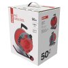 Prodlužovací kabel na bubnu 50 m / 1 zásuvka / červený / PVC / 230 V / 1,5 mm2