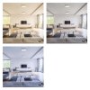 LED přisazené svítidlo NEXXO, čtvercové, stříbrné, 21W, se změnou CCT