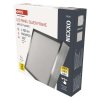 LED přisazené svítidlo NEXXO, čtvercové, stříbrné, 21W, se změnou CCT