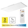 LED přisazené svítidlo RIVI, obdélníkové 25W, stmív. se změnou CCT