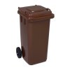 popelnice 120l hnědá plastová