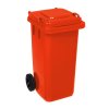 popelnice 120l červená plastová
